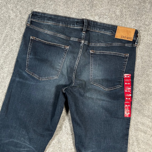 EXPRESS Jeans Denim Skinny Hyper Stretch Dark Blue Wash Mens 36x34 NWT - Picture 7 of 12